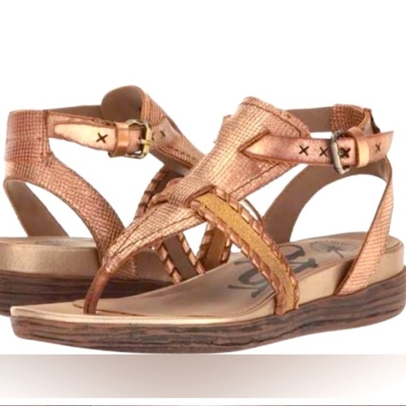 Women’s OTBT Celestial Copper leather gladiator sandals- Size 8 - Picture 1 of 8